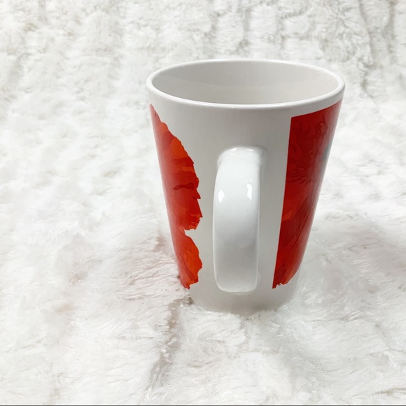 Harbor East Red Hibiscus Coffee Mug Tropical Floral Summer - Picture 4 of 7